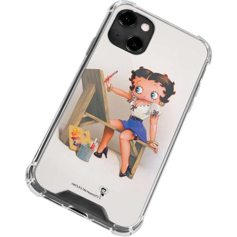 Betty Boop The Artist iPhone 14 Clear Case